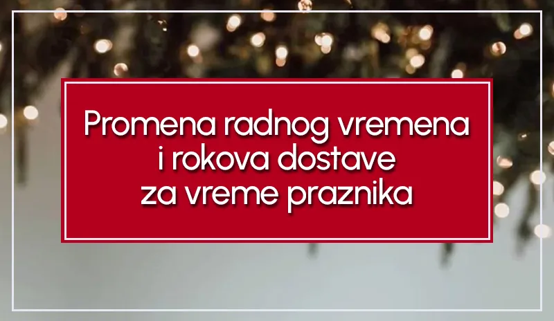 RADNO VREME ZA PRAZNIKE