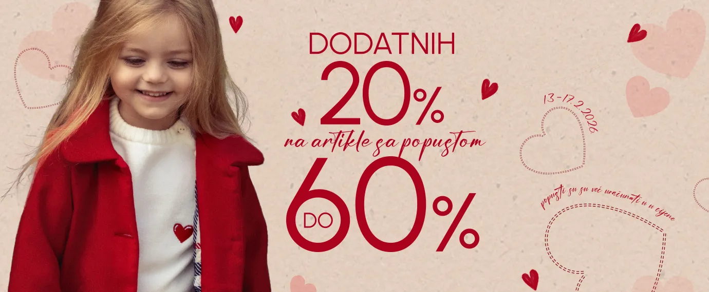NA POPUSTE I DO 60% DODATNIH 20% POPUSTA