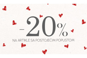 SLAVIMO LJUBAV uz dodatnih 20% na sve već sniženo!