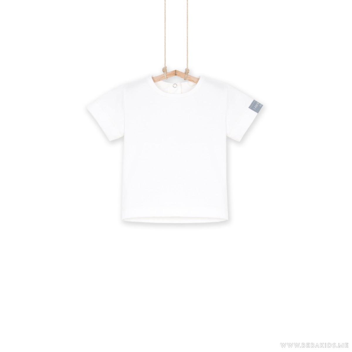 MAJICA BASIC KREM ZA DJEČAKE BELA